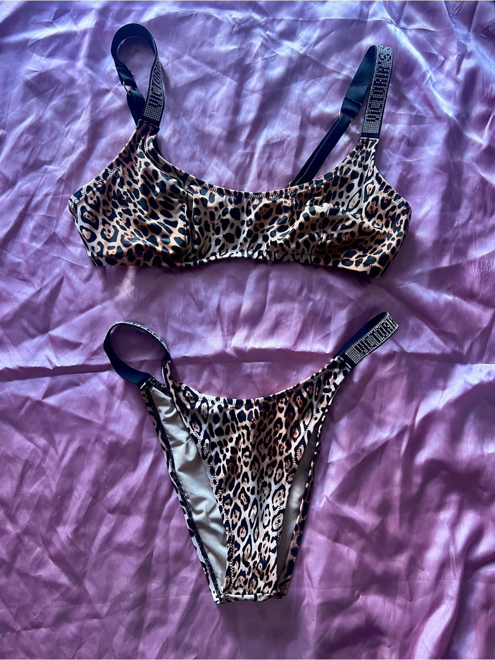 Victoriaโs Secret Leopard Print Bikini Set